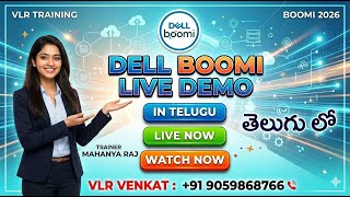 Boomi In Telugu - Dell Boomi demo in Telugu By MahanyaRaj 2026 Vlr Training 9059868766