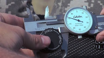 Measuring for a Custom Turret Label using a Caliper