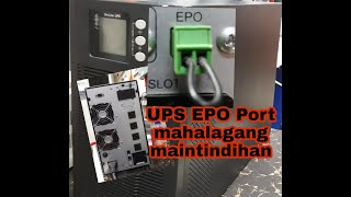 What is UPS EPO Port? Para saan at paano gamitin ang UPS EPO port