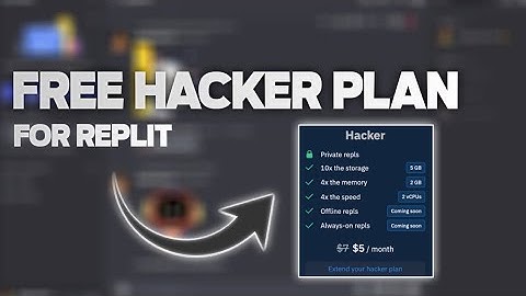 How To Get Free Hacker Plan Replit | Redeem Code