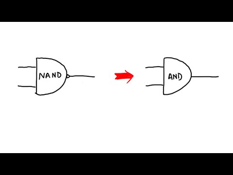 how to make an AND gate from a NAND gate  | nand2tetris - Project 01 - AND chip