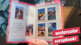 DIY Watercolor Scrapbook | All our travels! | THIS TOOK ME 10 MONTHS