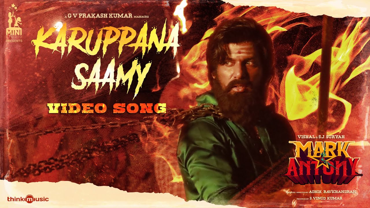 Karuppana Saamy Video Song  Mark Antony  Vishal  SJSuryah  GV Prakash  Adhik  SVinod Kumar