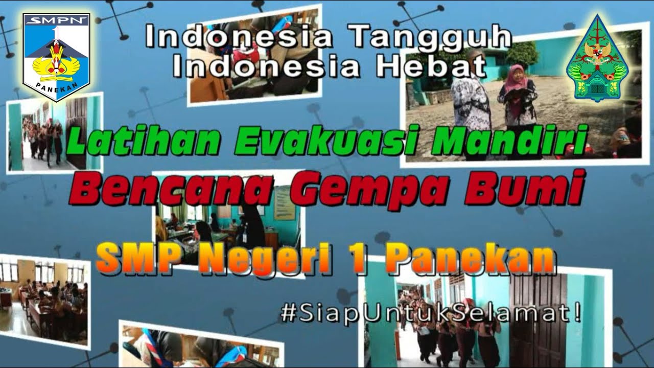 Latihan Evakuasi Mandiri Bencana Gempa Bumi SMPN 1 Panekan 2024 | #SiapUntukSelamat