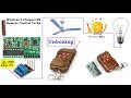 Wireless 4 Channel 433 Mhz RF Remote Control Transmitter and Receiver Unboxing by Manmohan Pal