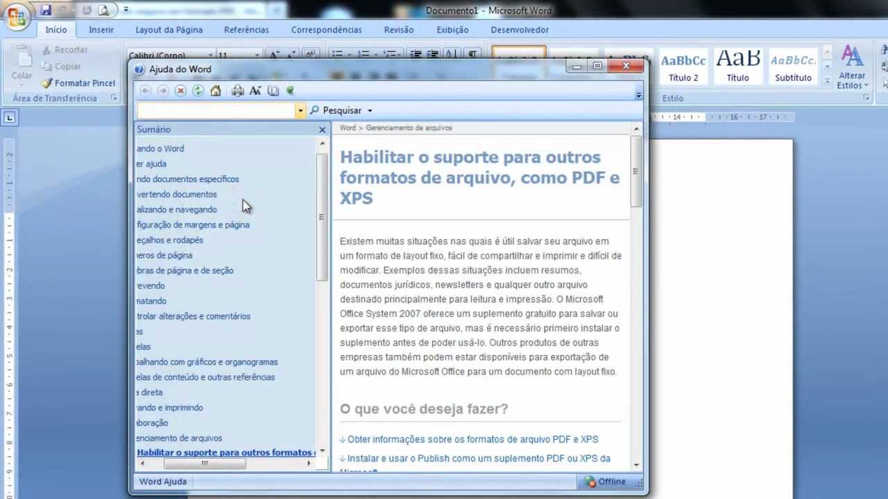 Como Salvar No Formato Pdf Utilizando Word 2007