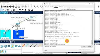 Network with two MultiLayer Switches with different VLANs (InterVlan Routing with routing Protocol)