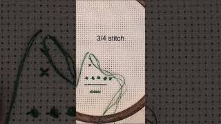 fractional stitches #shorts #crossstitch #xstitch
