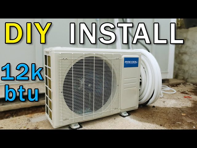 Mr Cool DIY 4th Gen 12000btu Mini Split Full Install class=