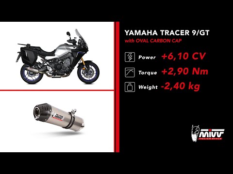 SYSTÈME COMPLET MIVV OVALE EN TITANE YAMAHA TRACER 9 / GT 2021-2023 vidéo