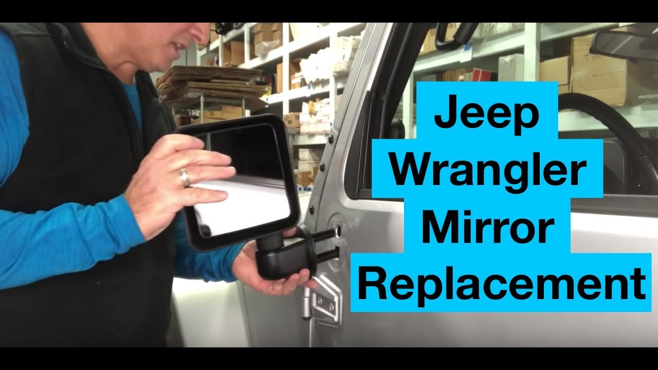 Jeep Wrangler Mirror Replacement 2007-2017 - YouTube