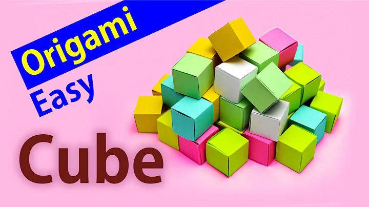 2 Minute Easy Origami Cube Tutorial Without Tape or Glue!