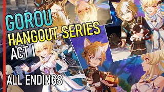Genshin Impact - Gorou Hangout Event (All Endings and Cutscenes)