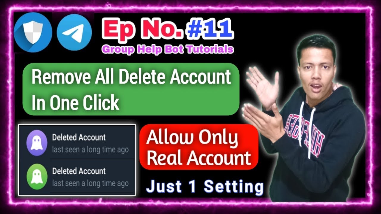 Ep 11 How To Remove Deleted Account From Telegram Group Ep 11 How To Remove Deleted Account From Telegram Group