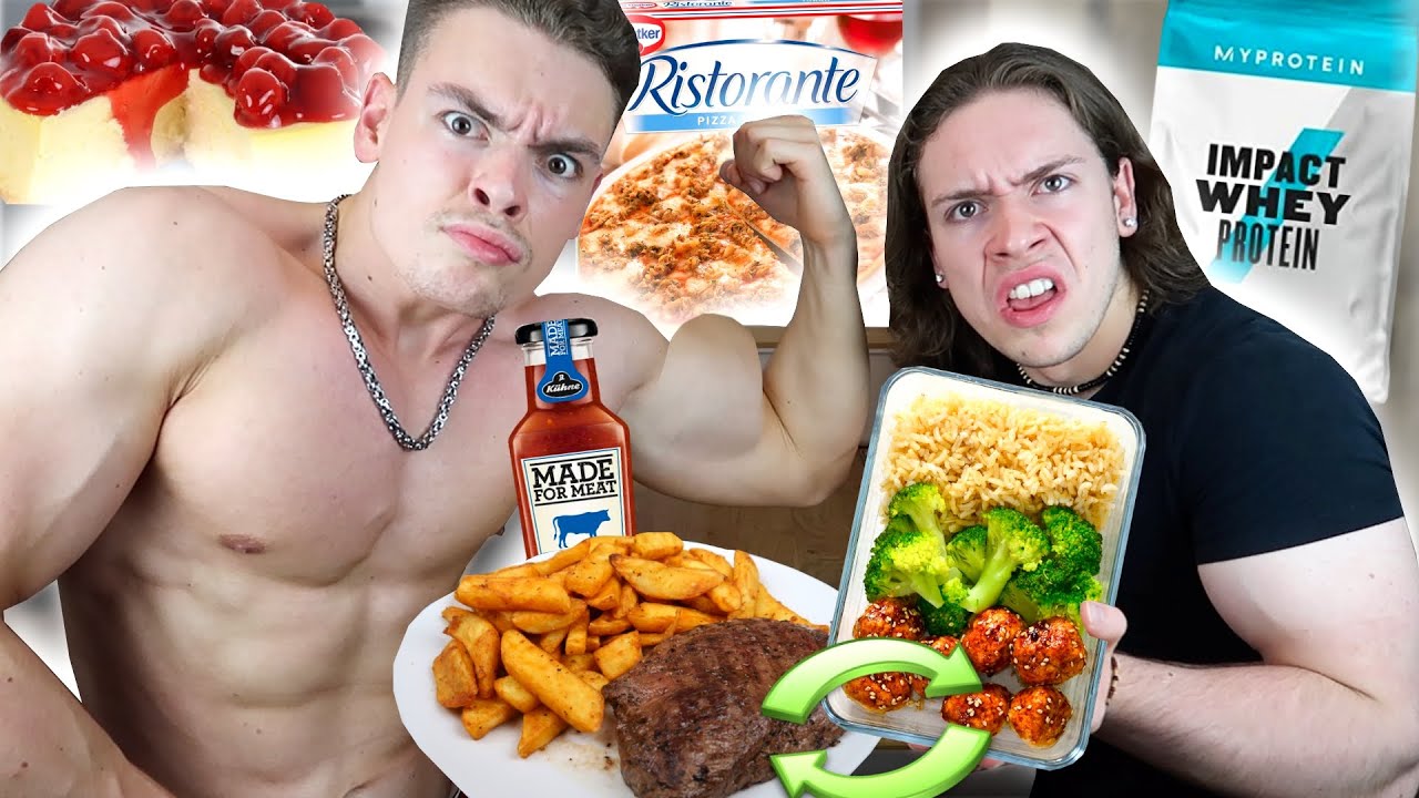 Ich TAUSCHE mit meinem KLEINEN BRUDER die ERNÄHRUNG für 1 Tag (Das war ein sehr großer Fehler...)