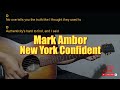 Mark Ambor - New York Confident Easy Guitar Chord & Lyrics (cover)