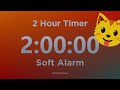 مؤقت لمدة ساعتين مع صوت منبه ناعم للتأمل والاسترخاء