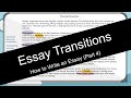 How to write an essay transitions with worksheet