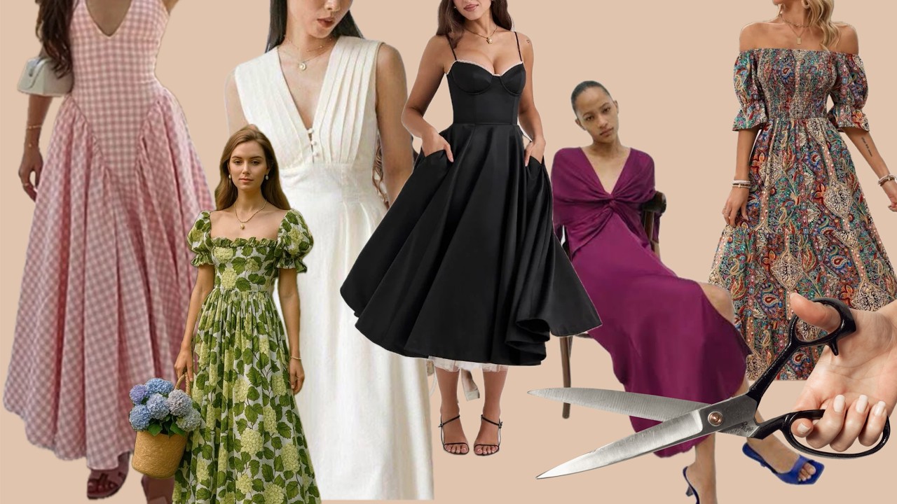 Сшейте эти 6 вирусных платьев на Pinterest — без выкроек! Очень элегантно!