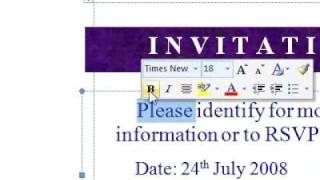 How to use the format text toolbar Word