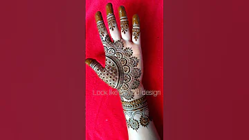 Stylish fronthand mehndi design | easy mehandi #shorts #short #mehndi #mehandi #mehndidesign