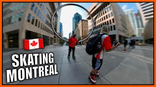 Exploring Downtown Montreal ON SKATES!