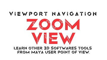 Viewport Navigation - Zoom view (Maya, 3Ds Max, Blender, Cinema4D, Houdini, Modo, Lightwave)