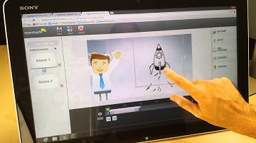 Touch Screen Demo for the RawShorts Explainer Video Builder - Sony Vaio Tap 20