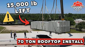 How We Installed a 70-Ton Rooftop HVAC Unit on a Grocery Store (Midwest City, OK)