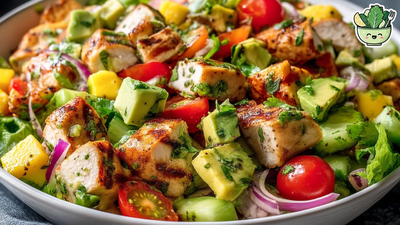 Restaurant-Good, Home-Easy: Grilled Chicken Avocado Mango Salad