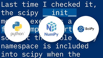 Relationship between SciPy and NumPy