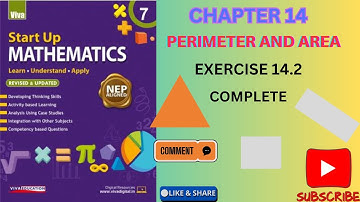 class7 chapter14 Ex.14.2 Perimeter and Area Startup Mathematics#vivaeducation #2025