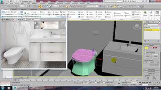 Tutorial on Modeling, Texturing and Lighting a 3d Bathroom in 3dsmax ( Part 3)