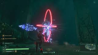 Returnal Dreadbound casually thrashing hard enemies in biome 6 challenge room Tough fight
