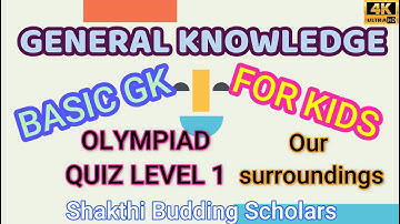 General knowledge for kids | IGKO class 1| gk quiz for kids | Olympiad class 1 | Our Surroundings 1