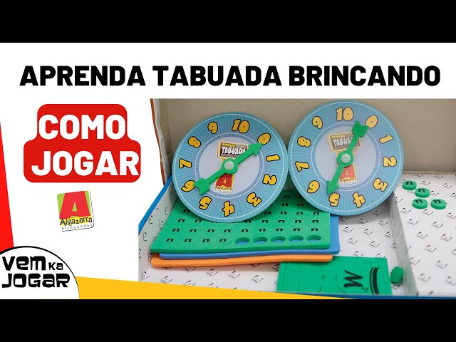 JOGO APRENDA A TABUADA BRINCANDO - ALGAZARRA - 3556