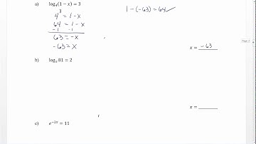 Unit 11 Logarithmic Functions Video 7