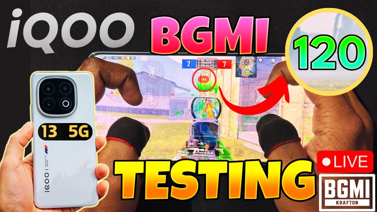 iQOO 13 5G 120 FPS BGMI TEST 2025 with FPS Meter 🤩 3.6 UPDATE | DAY 25 ...