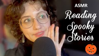 ASMR Scary Stories for Halloween 🎃 Close Whispering and Reading For Halloween