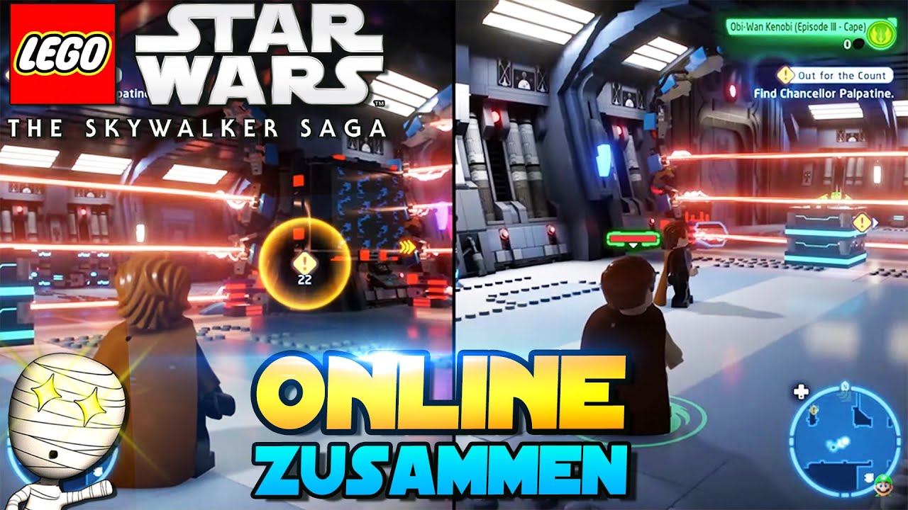 SO kann man im Online Multiplayer Zusammen spielen! Lego Star Wars Die Skywalker Saga deutsch