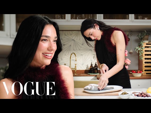 English Singer Dua Lipa Makes Roasted Sea Bass For Dinner