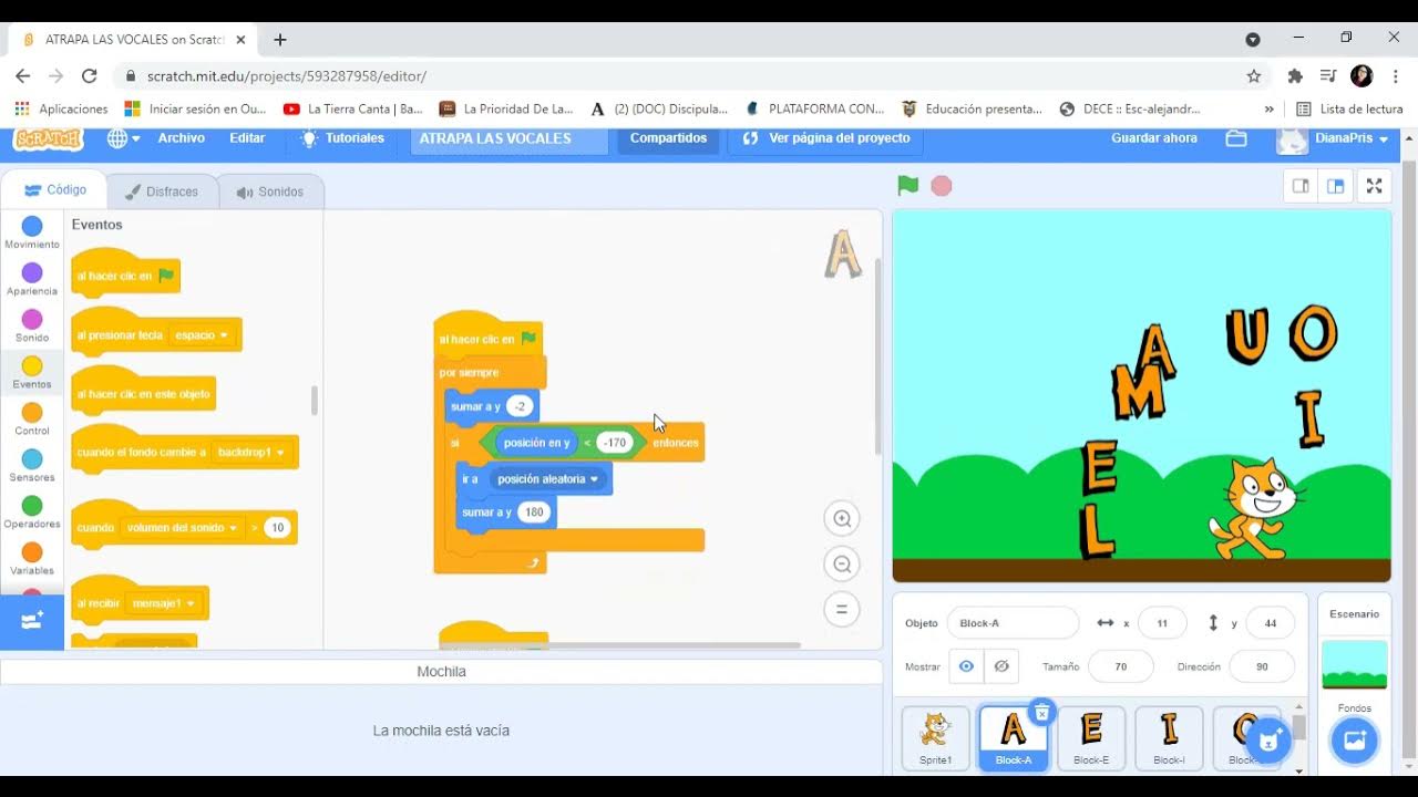 SCRATCHATRAPA LAS VOCALES YouTube