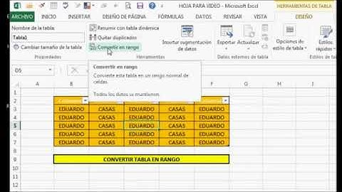 Convertir tabla en rango