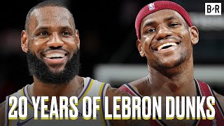 One LeBron James Dunk From Each of His 20 Seasons