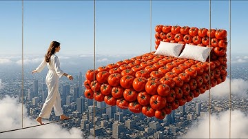 Relaxing Floating Beds | AI World which bed would you sleep in? 🎈🛌 | #4k #asmr #bed