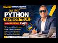 Class 12 Computer Science | Complete Python Revision Tour with Important PYQs | Board Exam 2026