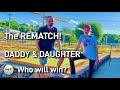 The REMATCH! Daddy & Daughter in Mini Golf! Watch this CLOSE ROUND to see who wins!! ⛳️ #minigolf