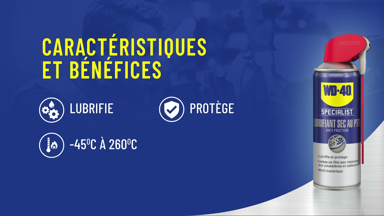 ARTISANS Les avantages du Lubrifiant Sec au PTFE WD-40 SPECIALIST® pour les  artisans 