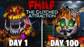 I Survived 100 Days in FNAF The Glitched Attraction - MOOSE