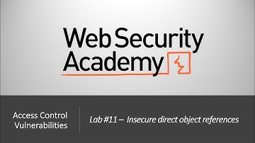 Broken Access Control - Lab #11 Insecure direct object references | Long Version